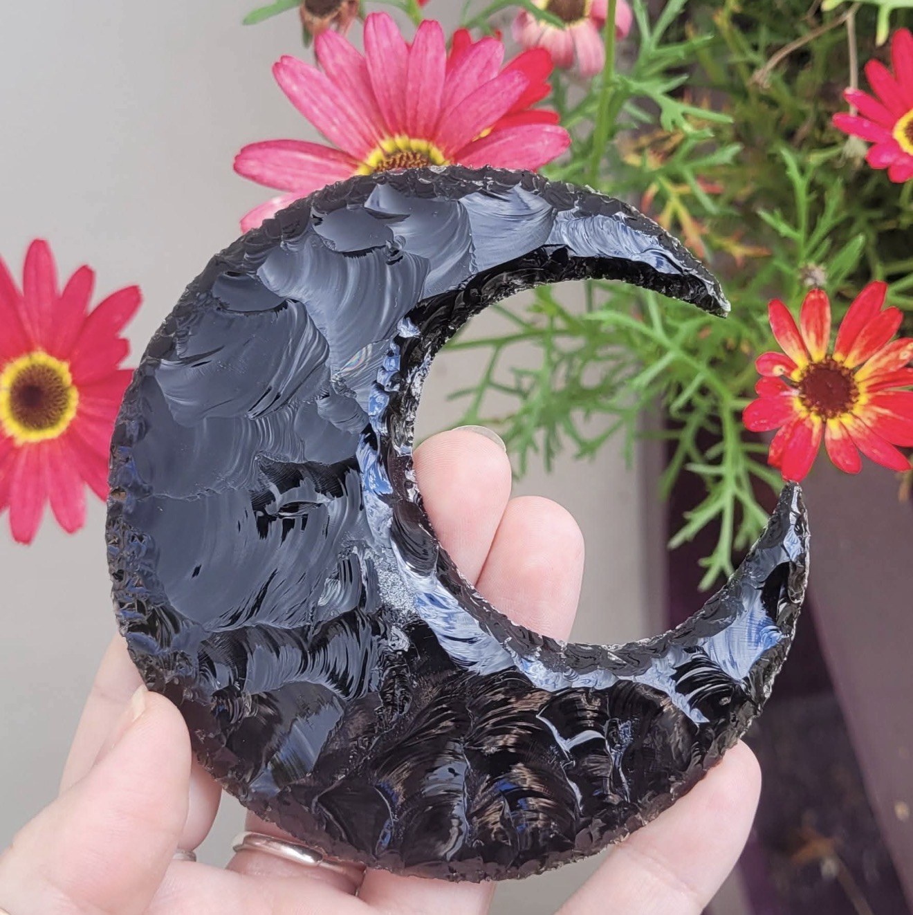 Crescent moon mirror at The Wenlock Witch